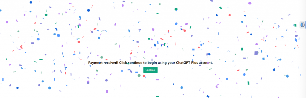 ChatGPT Plus开通成功