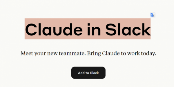 claude in slack