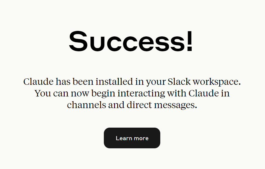 Claude加入Slack成功
